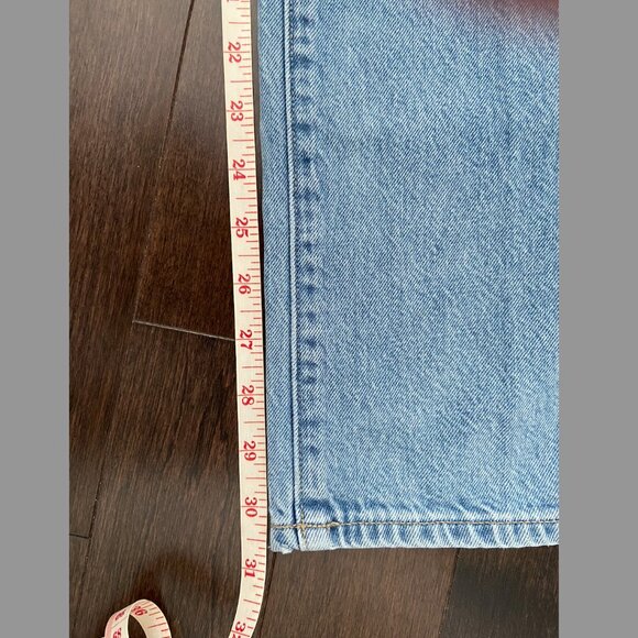 SOLD ******* Aritzia Sunday Best jeans light blue denim straight leg - Picture 7 of 9
